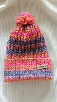 Kolorowa czapka handmade