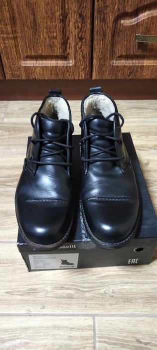 Мужские  зимние кожаные ботинки Clarks,р44из натуральной кожи