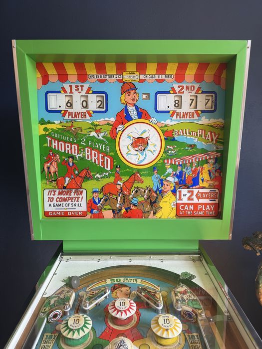 Pinball Flipper Gottlieb Thoro-Bred 1965