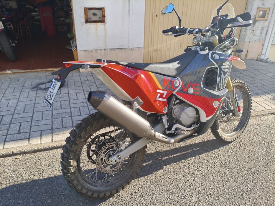 Kove 450 rally 2025(troco por moto de pista)