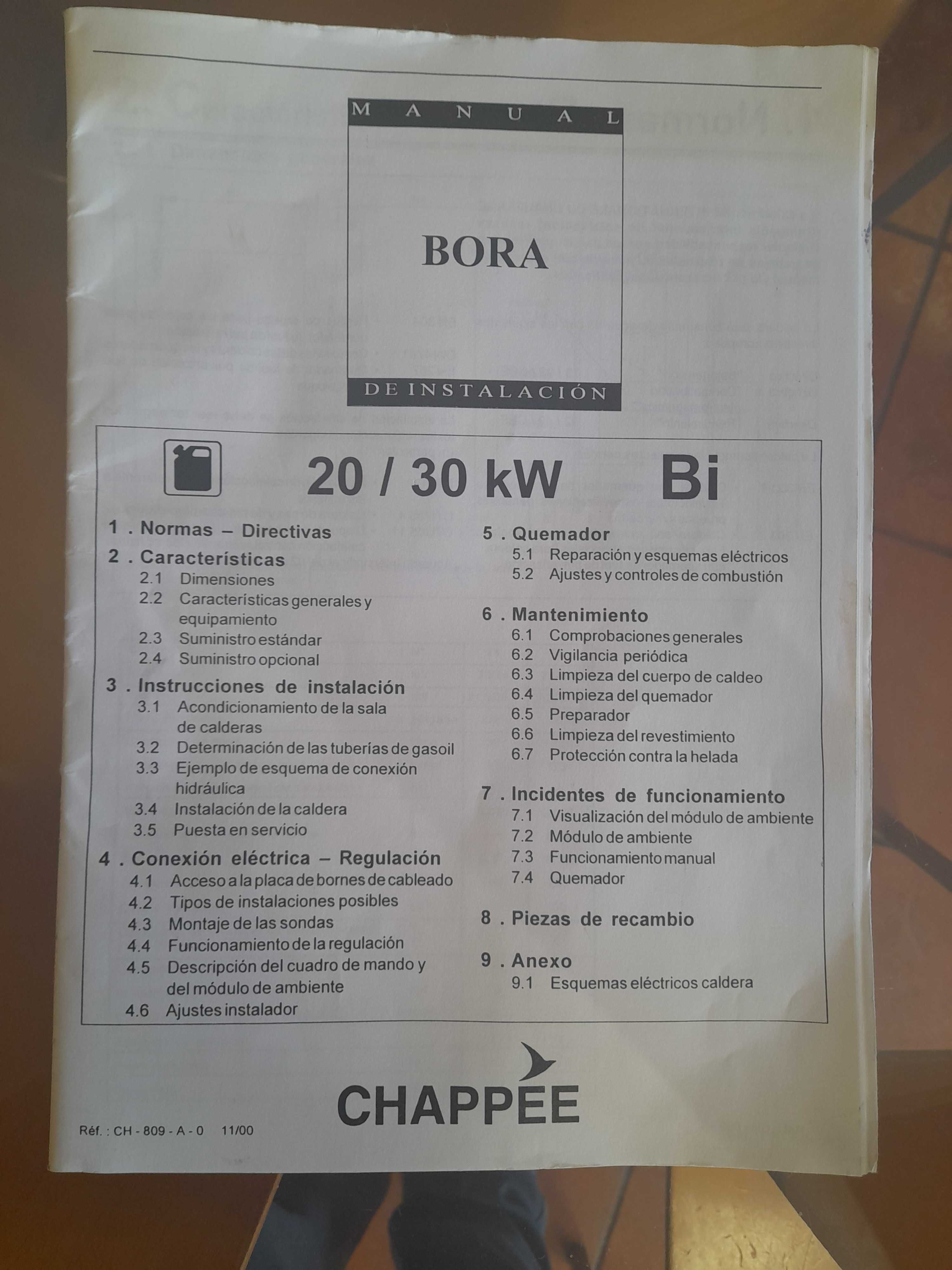Caldeira Chappee aquecimento e AQS.