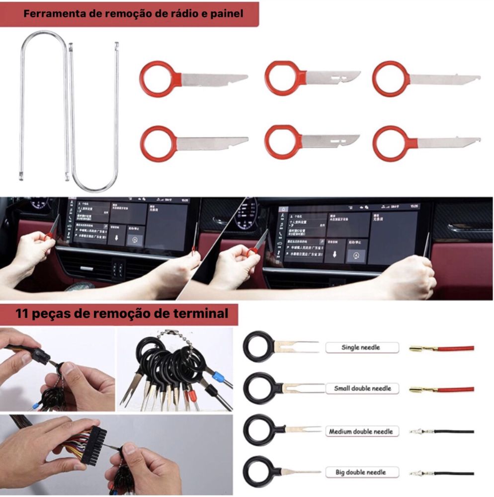 158 peças ferramentas ( Kit desmontar carro)