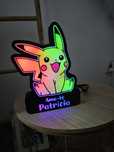 Luz presença Pikachu com led rgb