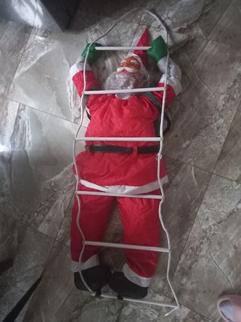 Duzy Mikołaj na drabinie 140 cm