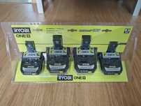 Ryobi bateria zestaw baterii rb18442xj 2x 4.0 ah i 2x 2.0 ah NOWE