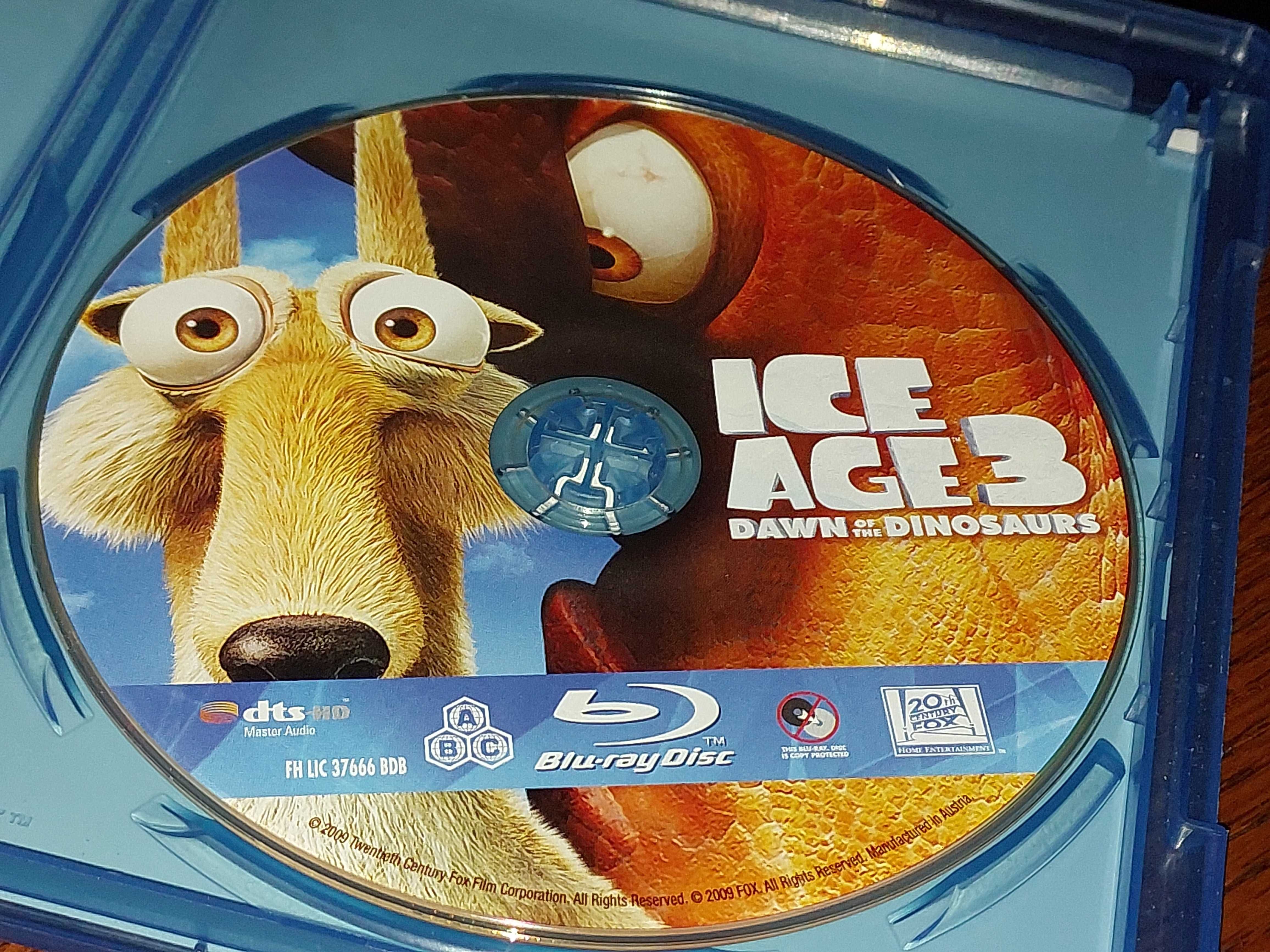 Bajka Epoka lodowcowa Era dinozaurów Ice Age 3 Blu-ray + teledysk