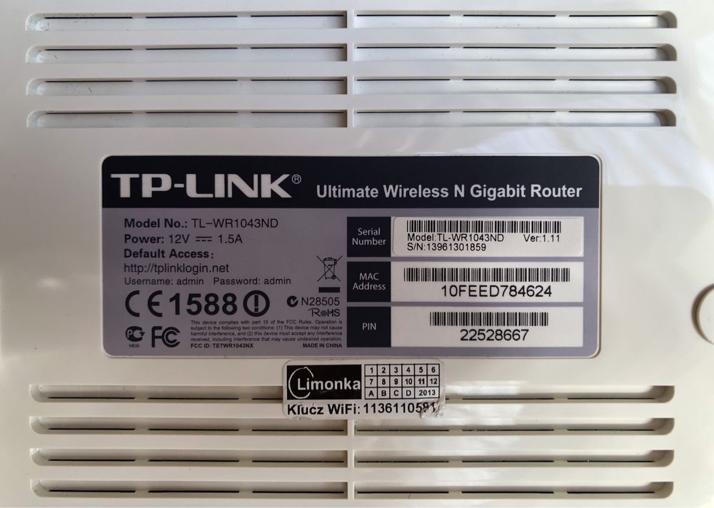 Router TP-LINK TL-WR1043ND 802.11 b/g/n 300Mbs - Wrocław