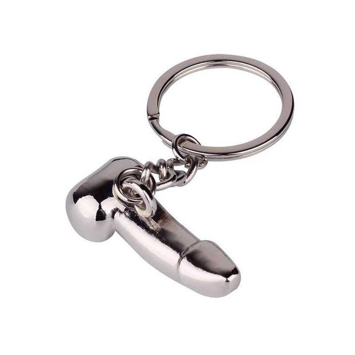 Брелок "Ню" "Rhodium Tools" с кольцом из нержавейки. Хром