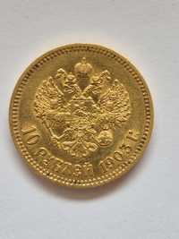 10 rubli 1903 Rosja carska do zbioru Mikołaj złota moneta