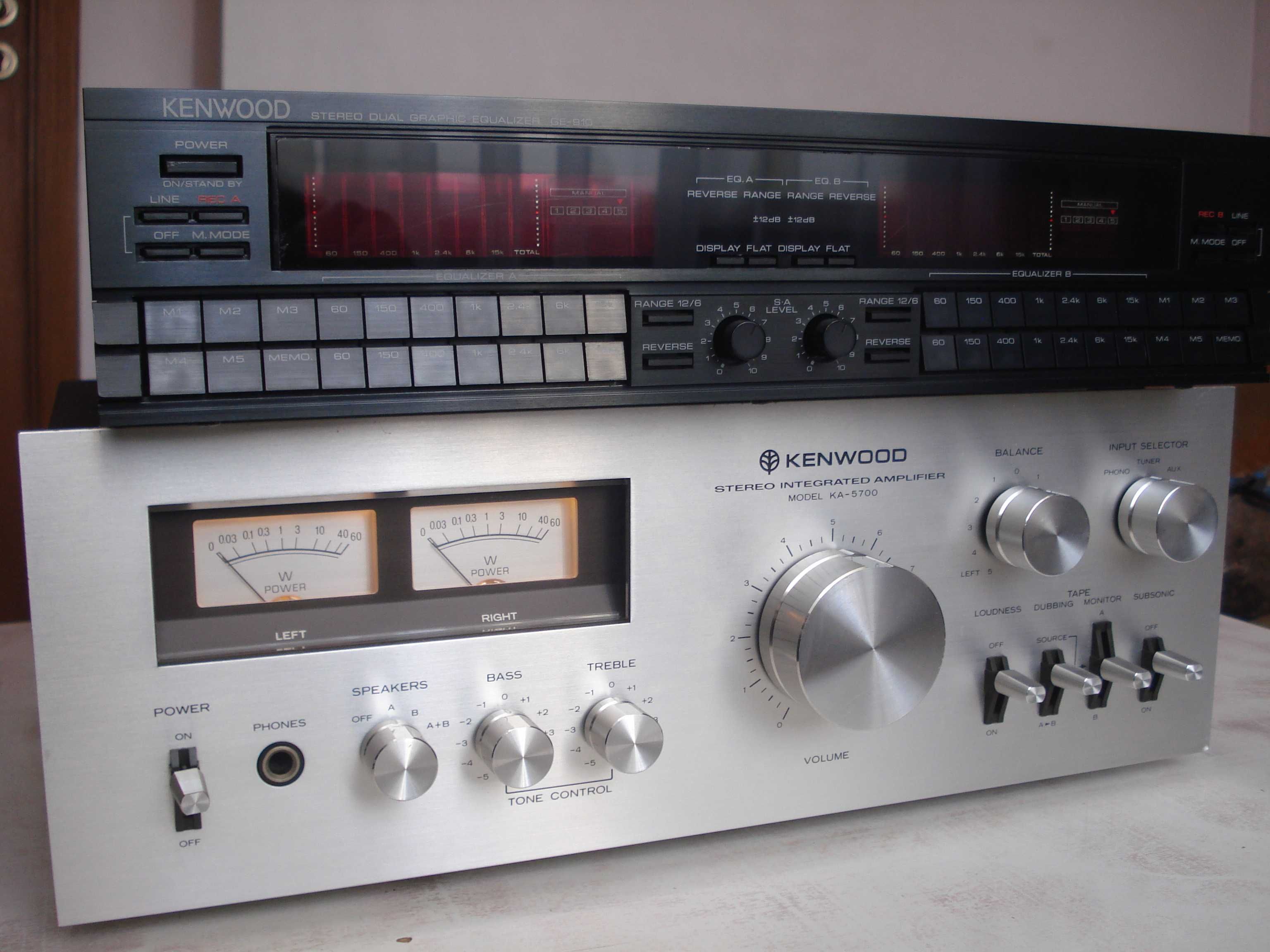 Еквалайзер "Kenwood" GE-4030, GE-910, підсил. KA-5700
