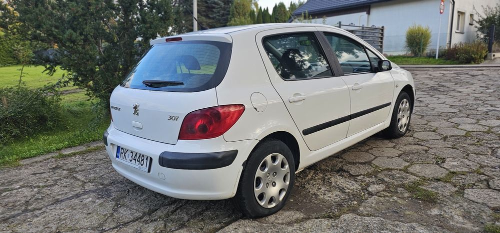Ładny biały peugeot 307 1.4 b do jazdy bez korozji okazja!