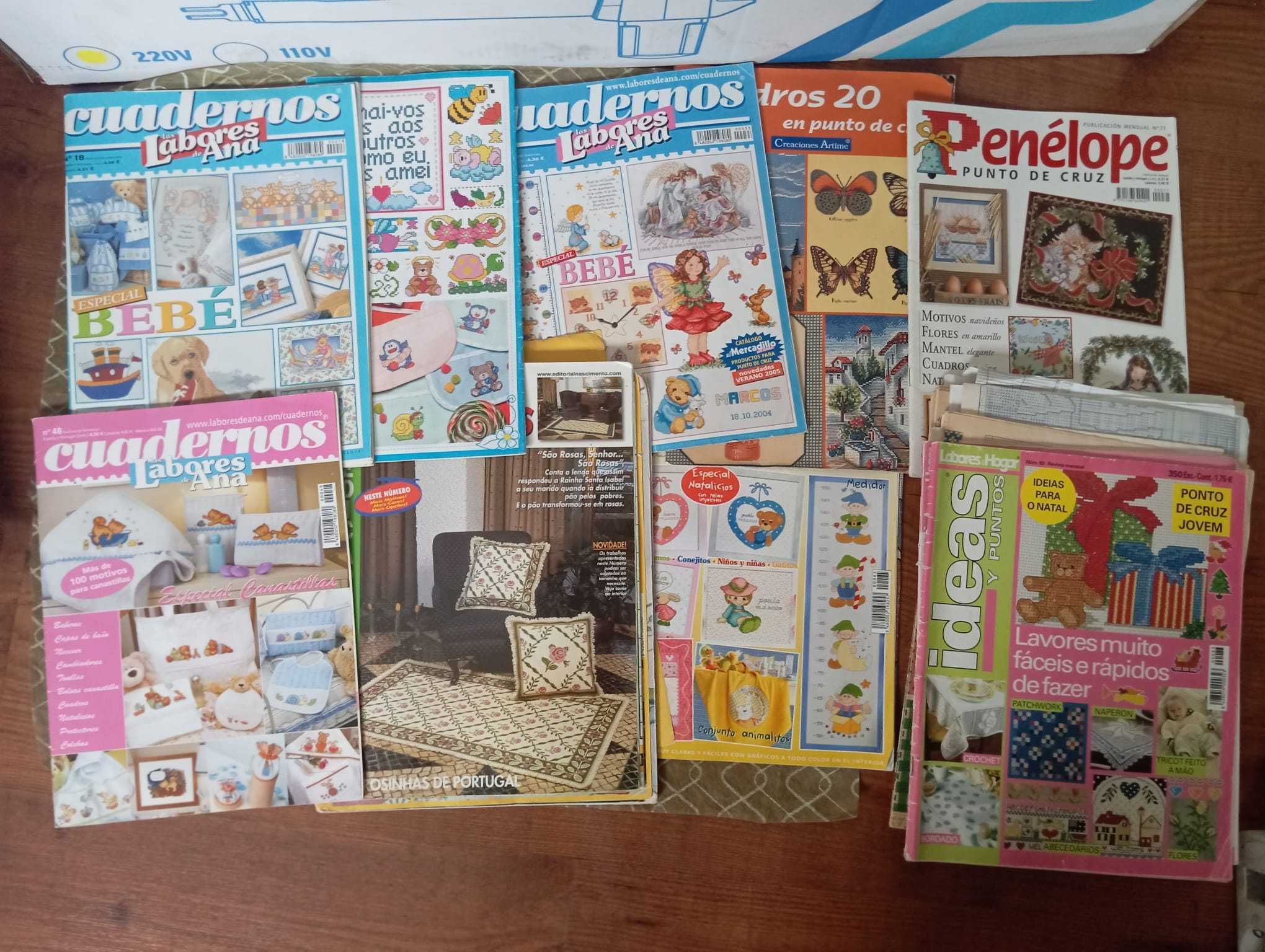 Revistas ponto cruz - conjunto - incluí portes