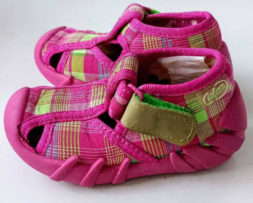 Легкі, дитячі тапочки, капці, пінетки, мокасини Befado (Польща) 20р.