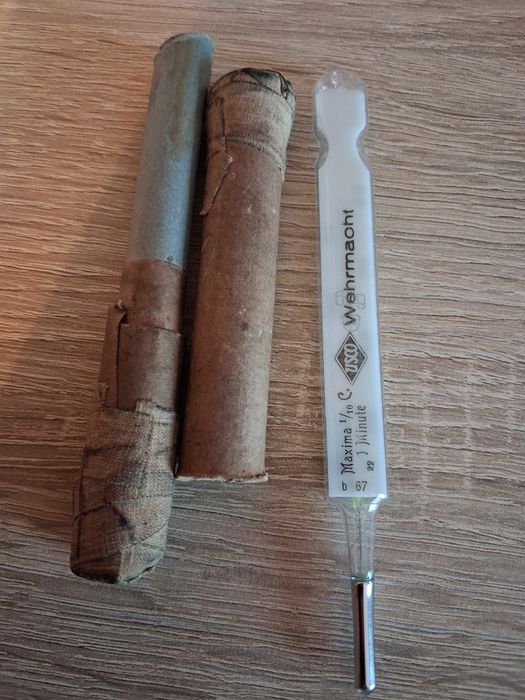 Wehrmacht termometr medyczny szklany