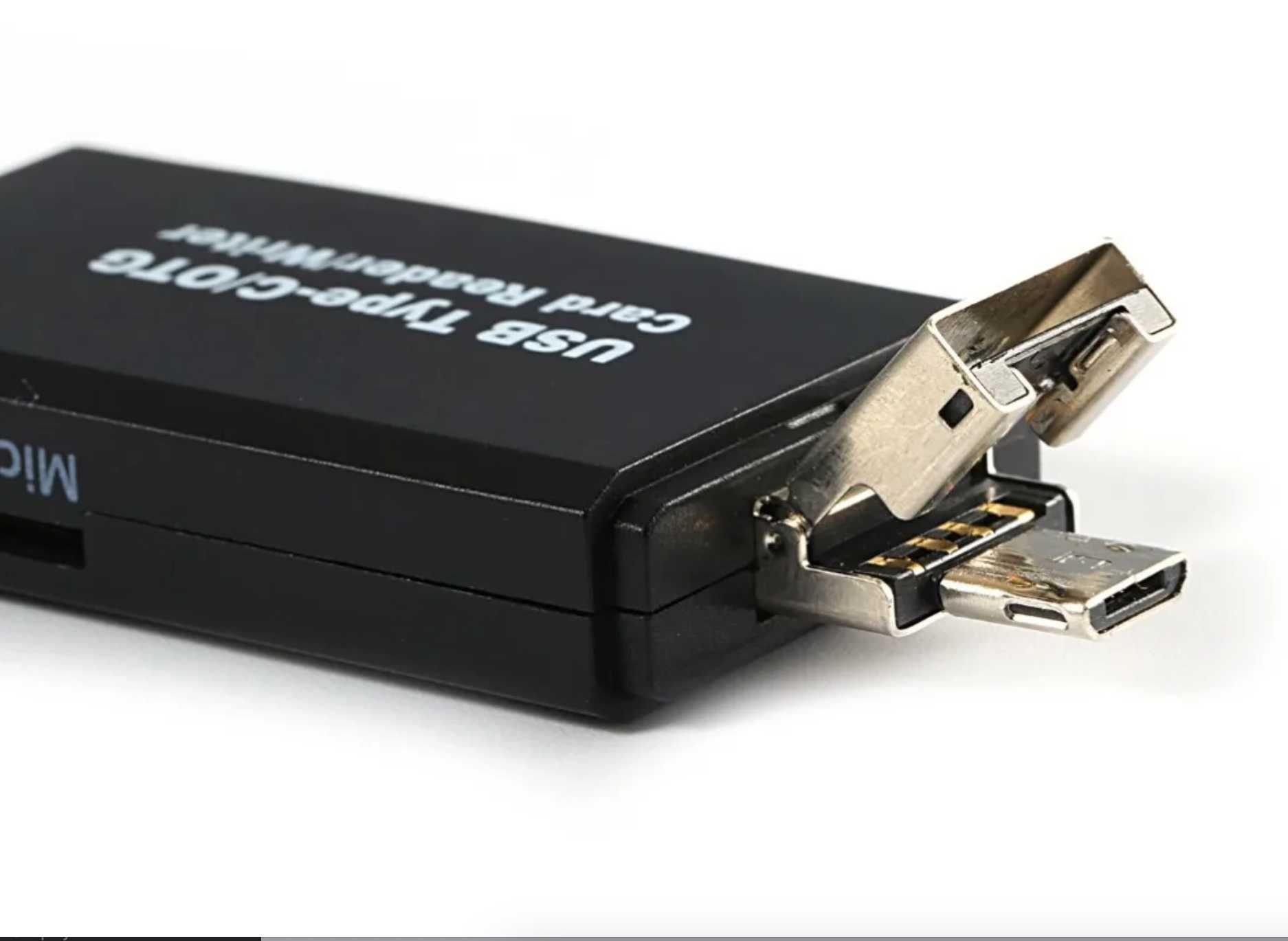 Czytnik Kart Pamięci SD 5w1 Pendrive Micro USB-C OTG Adapter MicroSD