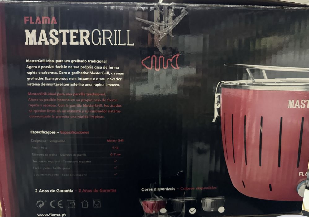 Grelhador barbecue Mastergrill Desmontável