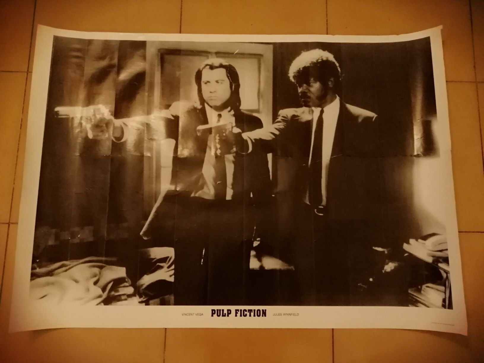 Stary angielski plakat pulp fiction 1995 DUŻY