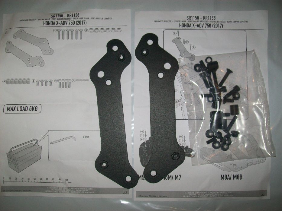 SR1156 GIVI stelaż centralny Honda X-ADV 750 (17 > 20)