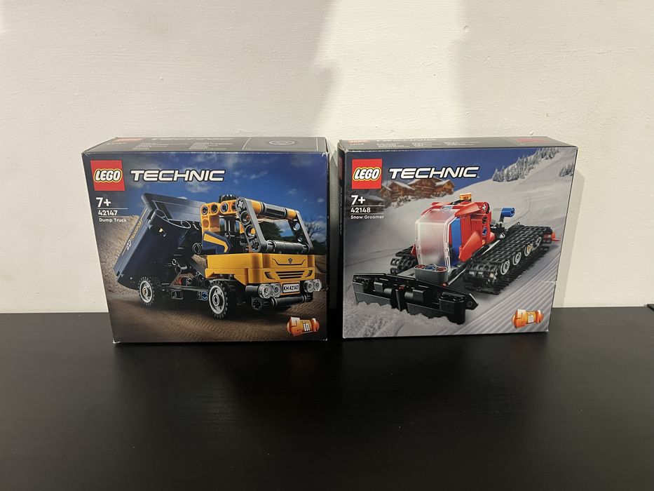 Lego 42147 dump truck i Lego 42148 ratrak