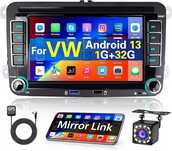 Radio samochodowe Android 2 din VW Seat Skoda z 7-calowym ekranem