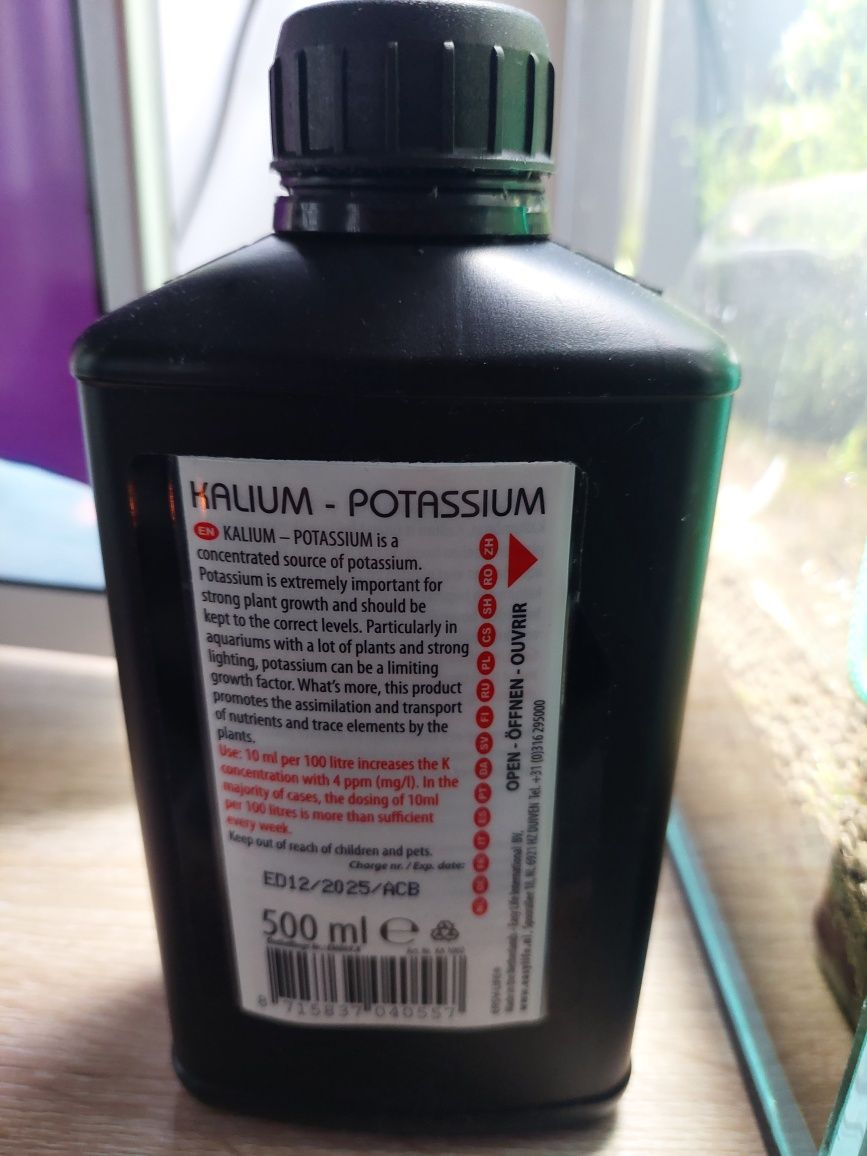 Potas - Kalium potassium easy life otwarte do akwarium