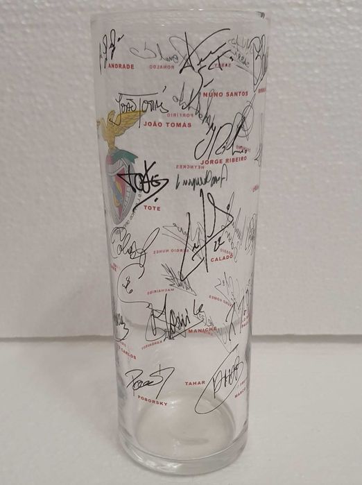 Copo do SLB Benfica Ano 2000, Oficial, Assinado pelos jogadores - Raro