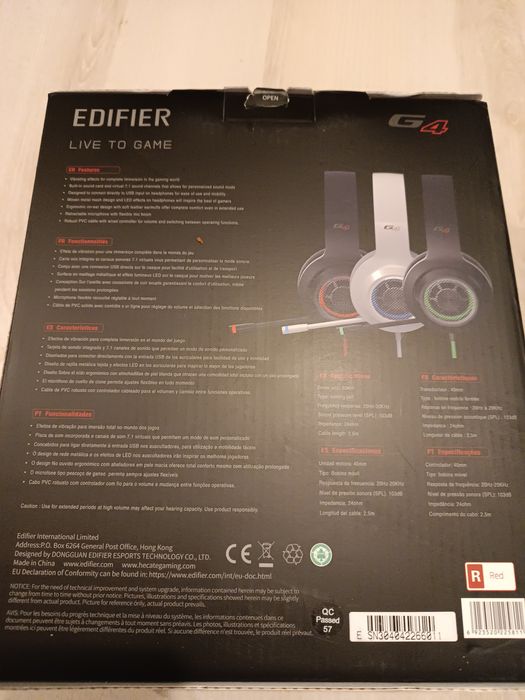 Słuchawki gamingowy Edifier G4.