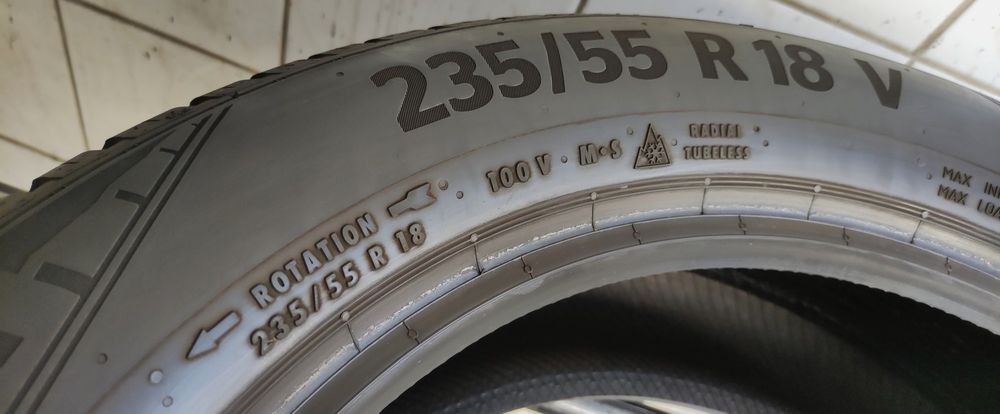 1x 235/55R18 Continental AllSeasonContact Seal 2022r 5,16mm