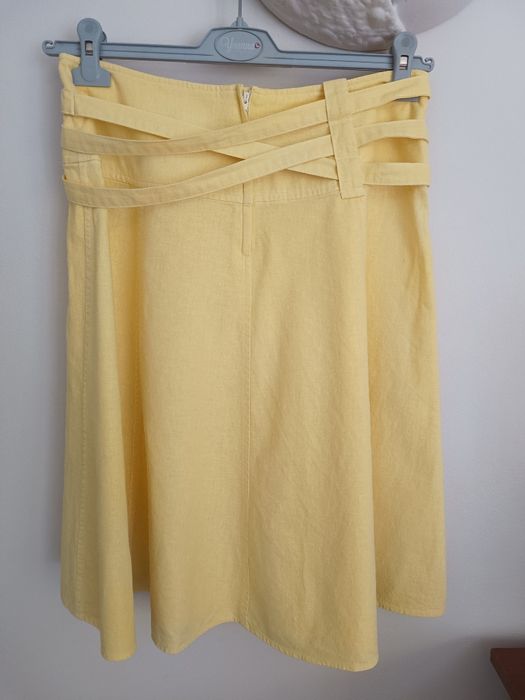 Spódnica z dodatkiem lnu H&M rozm. 36(8)