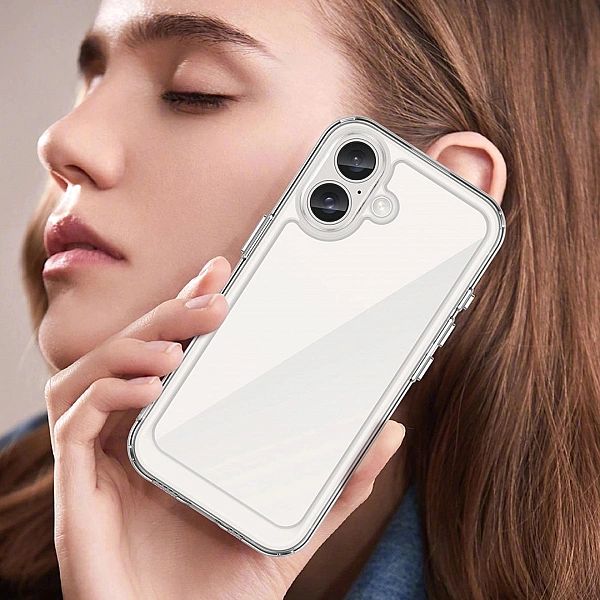 Etui Outer Space Case z żelową ramką do iPhone 16 Plus - przezroczyste