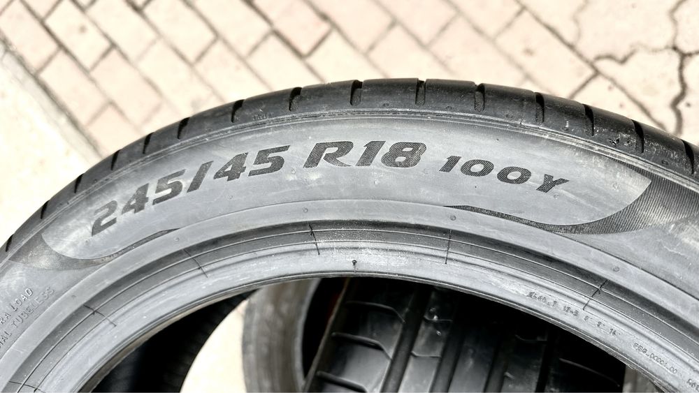 245/45/18 Pirelli PZero PZ4 | 85%остаток | летние шины | 2022г