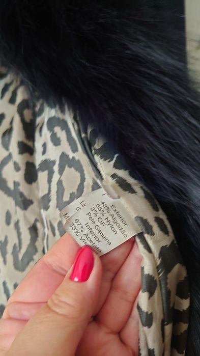 Casaco com pêlo de raposa