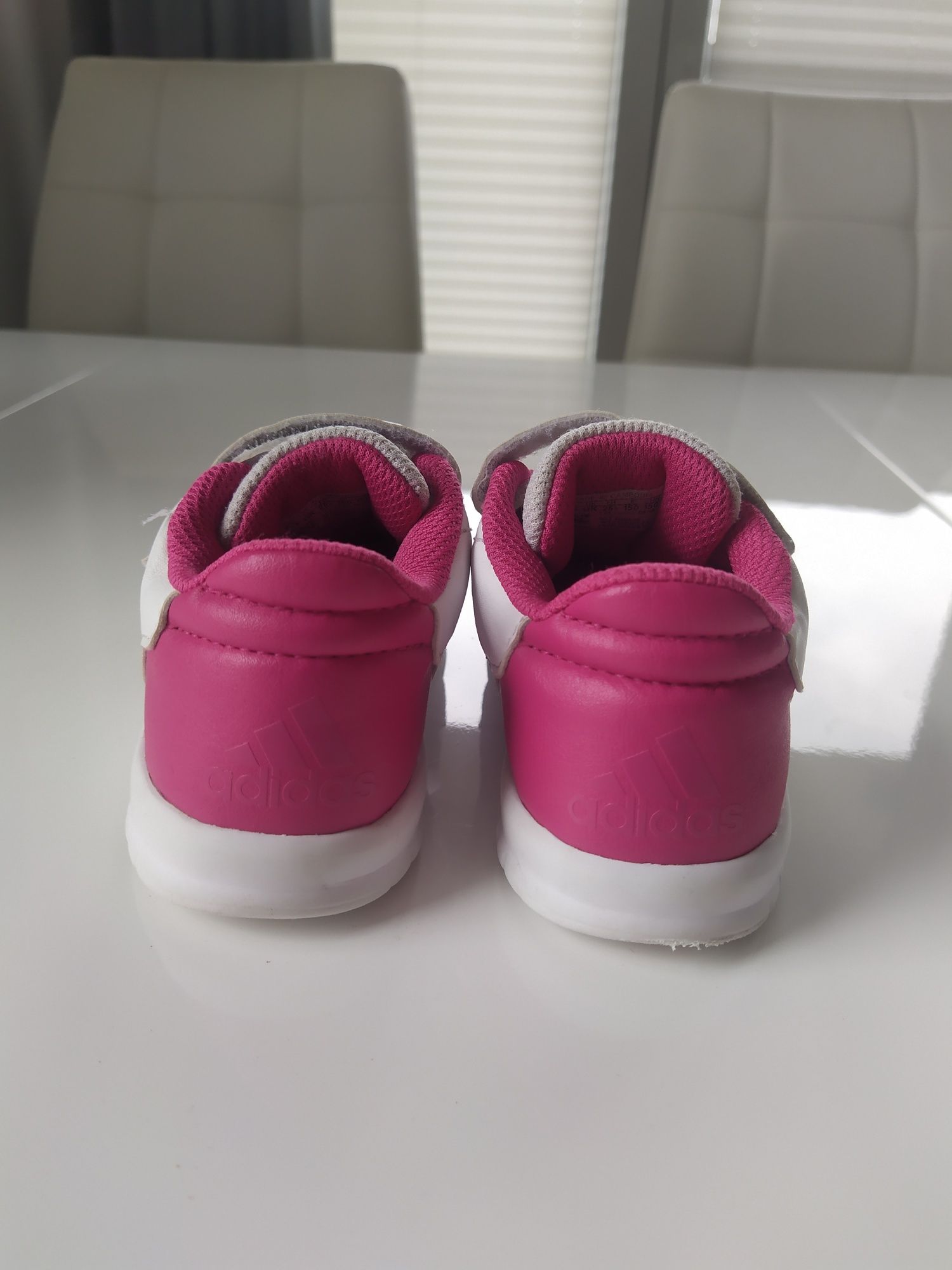 Buty buciki adidas adidasy AltaSport biało różowe 25,5