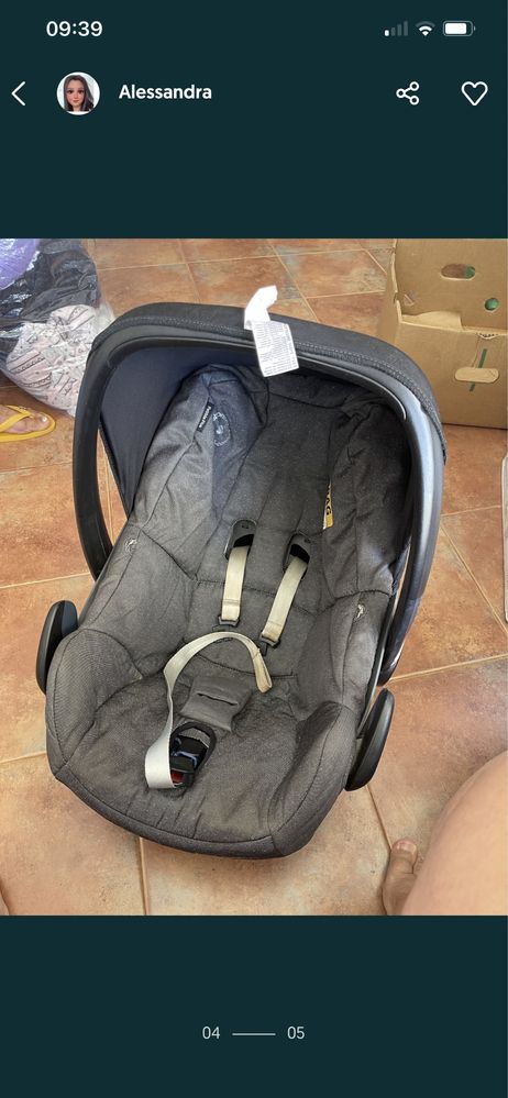 Carrinho Bebe conforto Elea + Ovo bebe conforto Topo de Gama