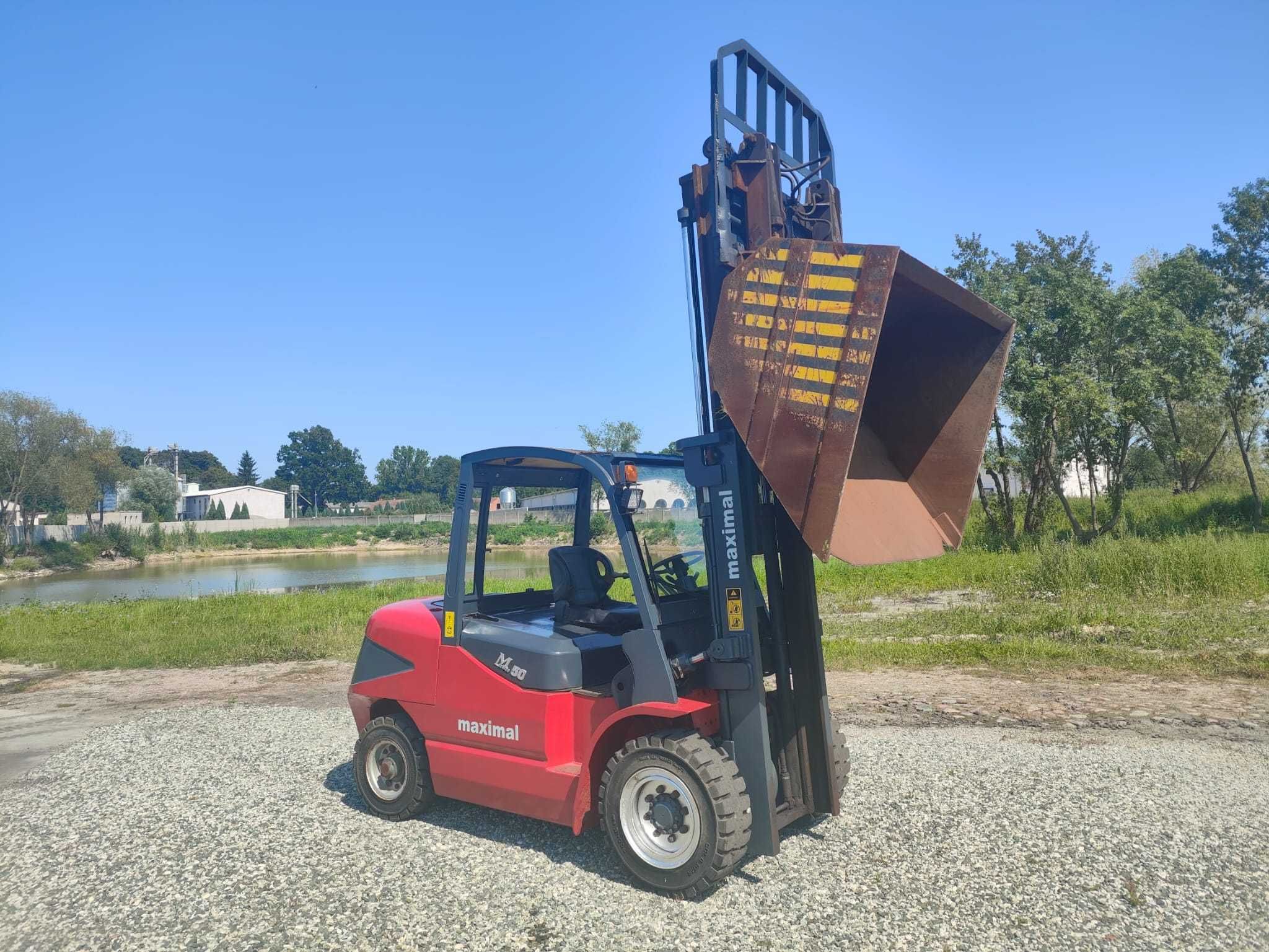 wózek widłowy Maximal M 50x z 2014 roku. z WAGĄ