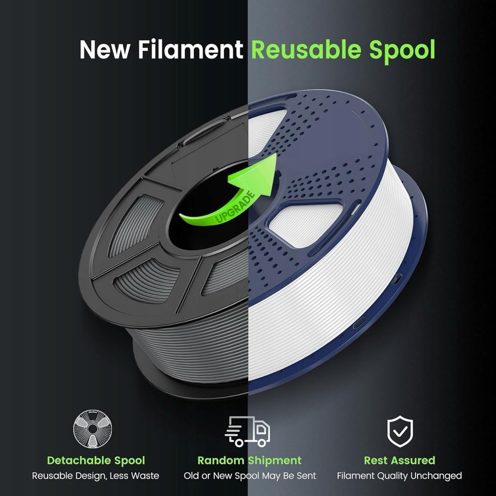 lament do drukarek 3D Matte PLA 1,75 mm 0,02 mm 1kg biały