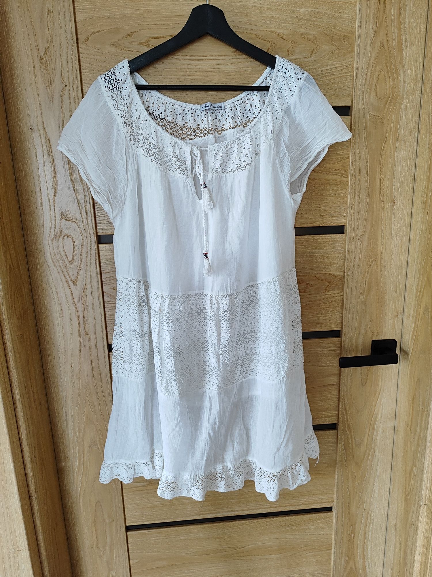 Sukienka biała boho roz L