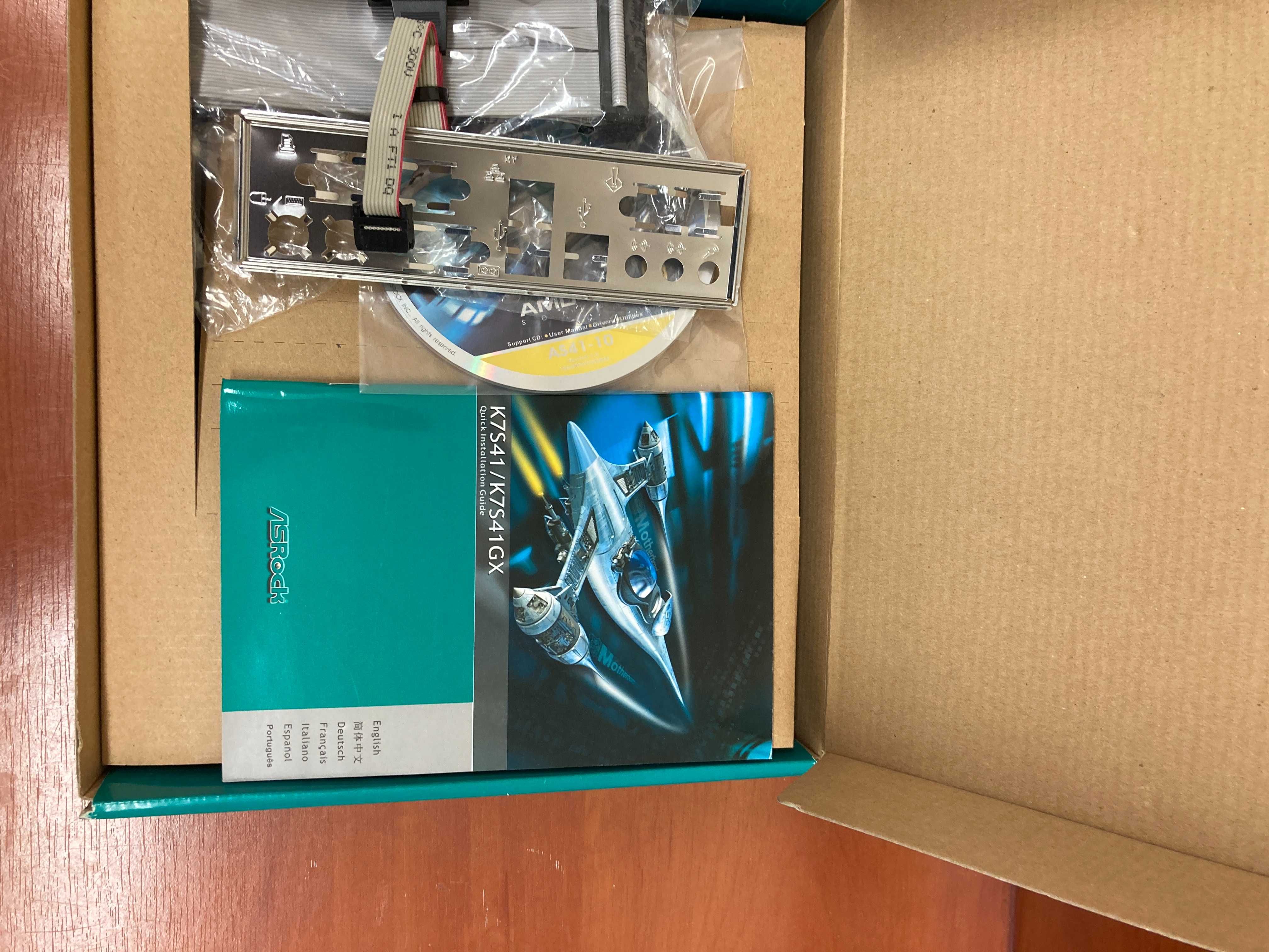 ASROCK K7S41GX REV.1.04 s.462 DDR PCI AGP AMR  BOX  Nowa !