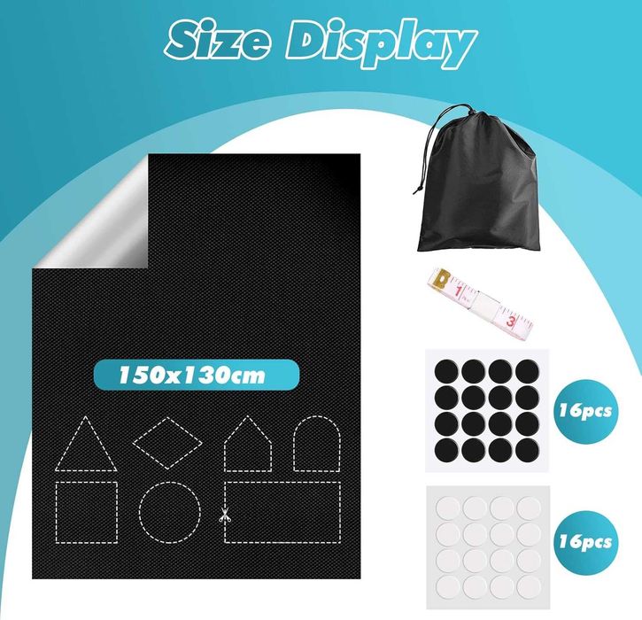 Estores opacos / Blackout para janela - Peça com 150 x 130 cm