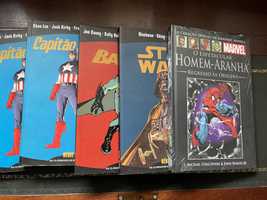 Conjunto BD star wars spider man batman capitão america