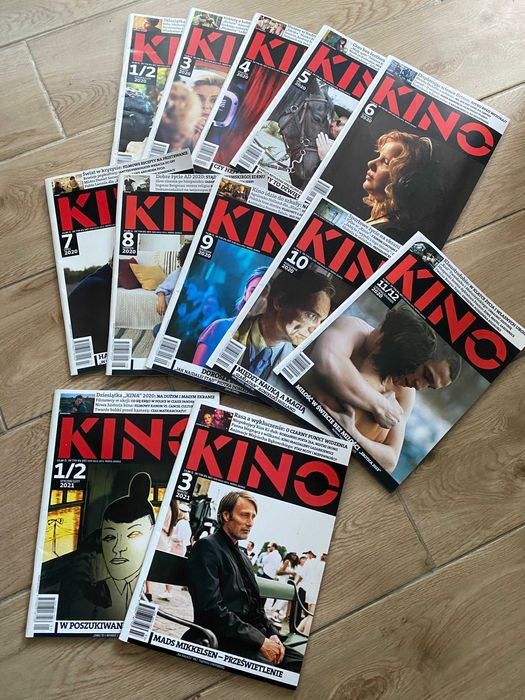 miesięcznik KINO 2020x12 oraz 2021x3 zestaw