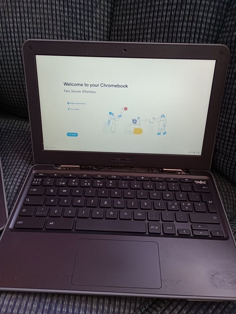 Laptop NOTEBOOK, zestaw 6 sztuk, ASUS C202S.