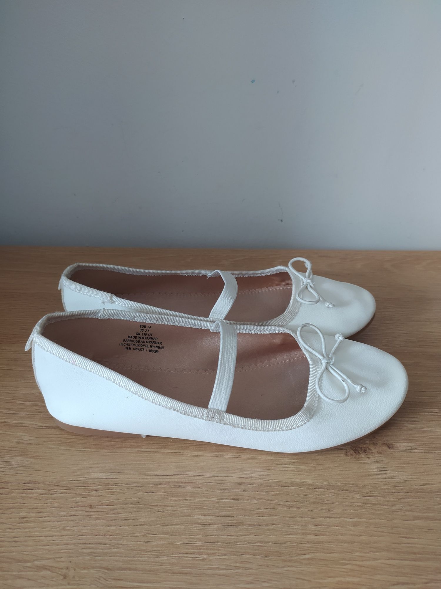 Baleriny H&M 34 białe
