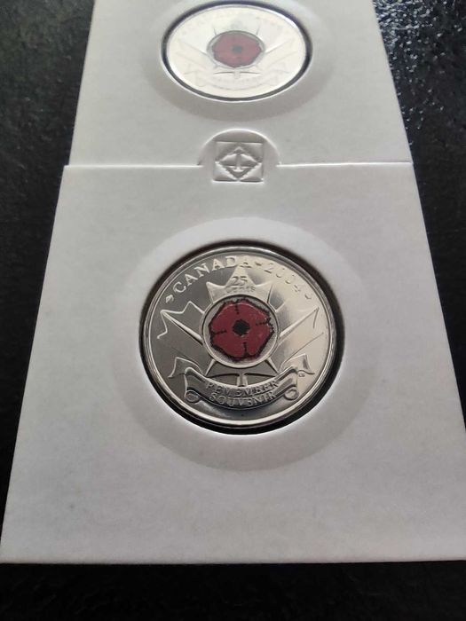 Zestaw kanadyjskich 25 centówek, MAKI