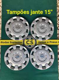 Jantes 15" 4x100 Opel, Corsa, Astra . Tampões roda 15" Opel