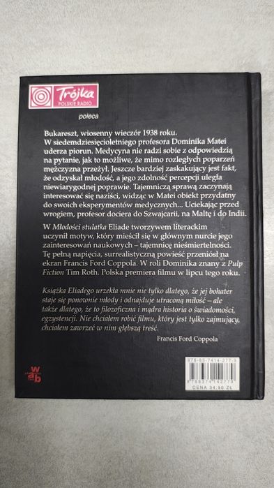 Młodość stulatka. Mircea Eliade. Format kieszonkowy