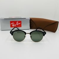 Солнцезащитные очки Ray Ban Clubround 4246 Black 50 стекло Уценка-Брак