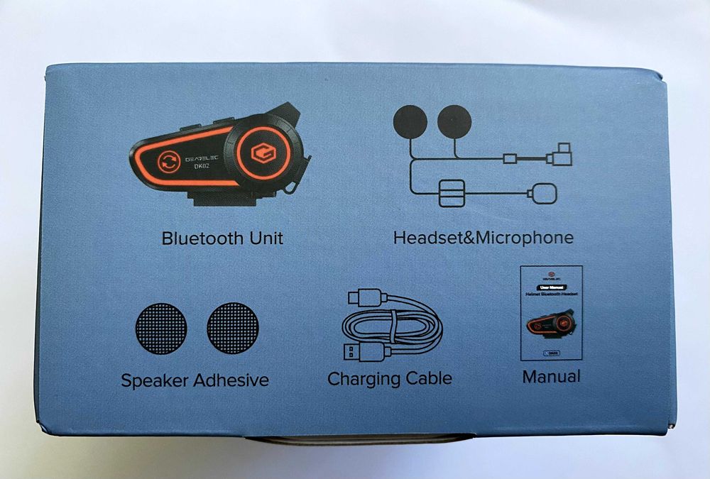 Мото гарнітура Bluetooth на шолом GEARELEC DK02 (500 грн)