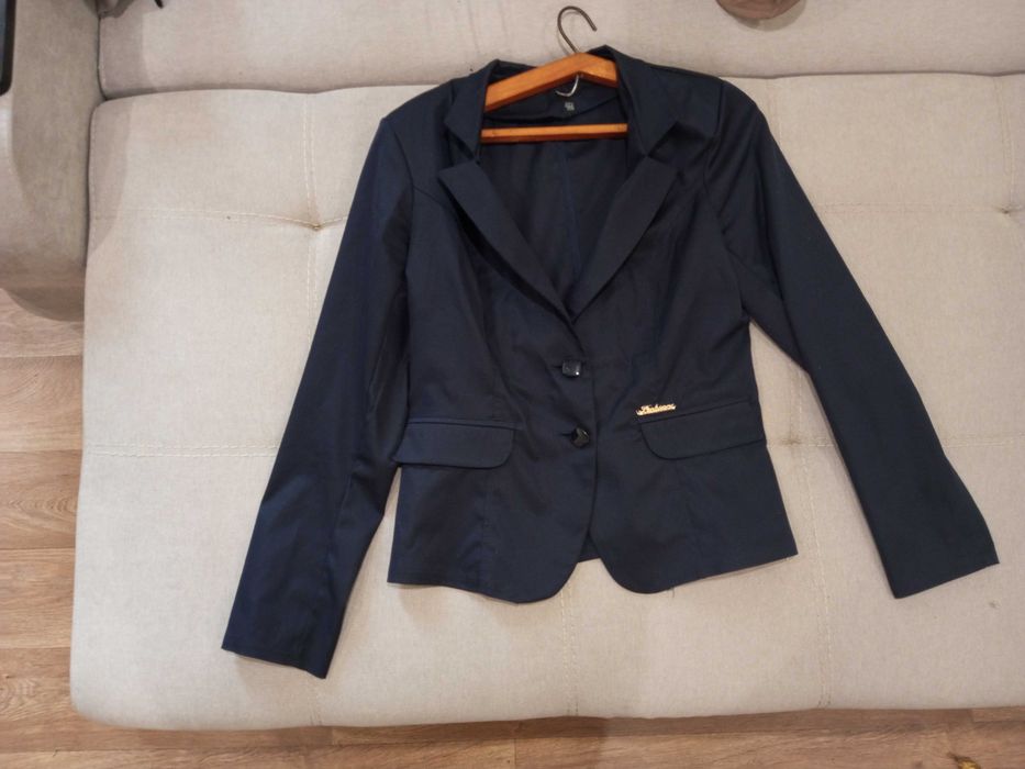 Класичний жіночий піджак темно - синього кольору