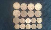 Moedas EUA e Reino Unido